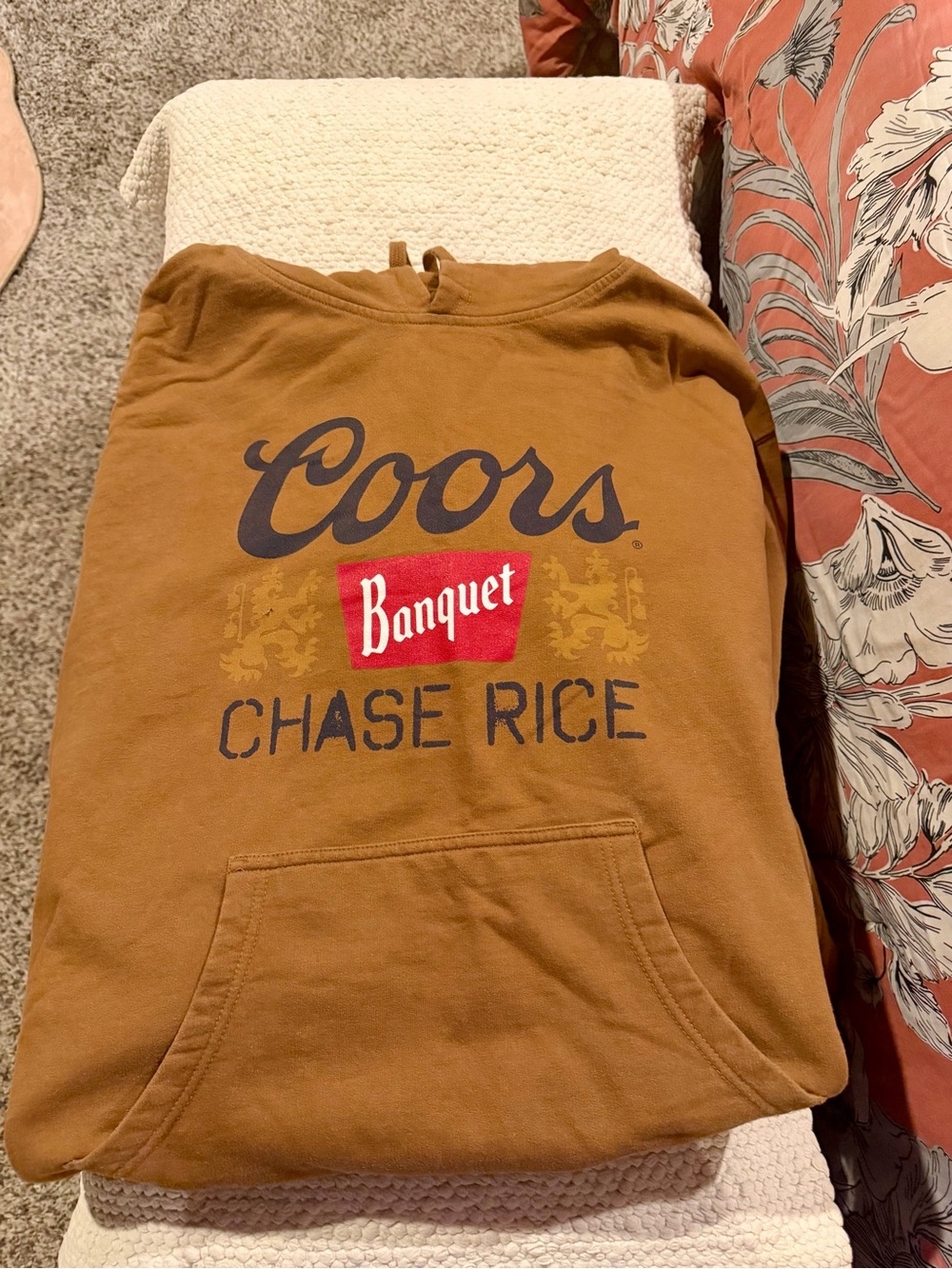 Banquet Chase Rice Men's Brown Hoodie